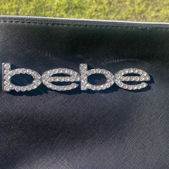 BEBE black and bling travel bag , NWT - Picture 11 of 14